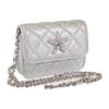 Сумка 2 в 1 Серебристая овечья кожа Женская