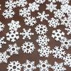 (50pcs) White Mix Shape Wooden Snowflakes Christmas Ornaments Pendants New Year Decorations for Home