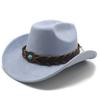 Suede Cowboy Hat Tibetan Accessories Men'S Jazz Top Hat Cowboy Hat