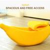 Кровать-банан для кошек, милый кошачий коврик, теплая прочная портативная корзина для домашних животных, питомник, подушка для собак, товары для кошек