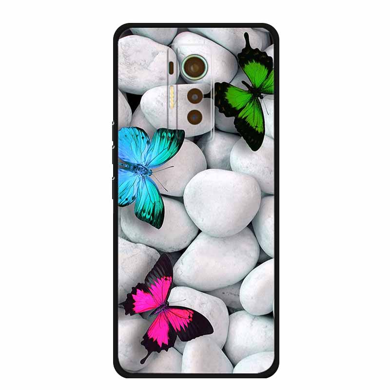 For Tecno Phantom X 2021 Case Luxury TPU Silicone Soft Cover Phone Cases for PhantomX 2021 AC8 Protection Cartoon Bumper Etui