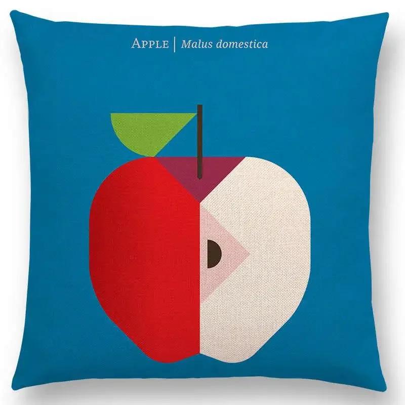 Прекрасные фрукты овощи наволочка лимон ананас авокадо ежевика лук свекла огурец наволочка на диванную подушку