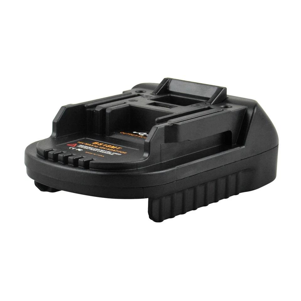 BS18MT Адаптер-конвертер для аккумуляторов USB Для аккумуляторов Bosch 18V BAT619G/620 Преобразование в литиевый аккумулятор Makita 18V BL 1860