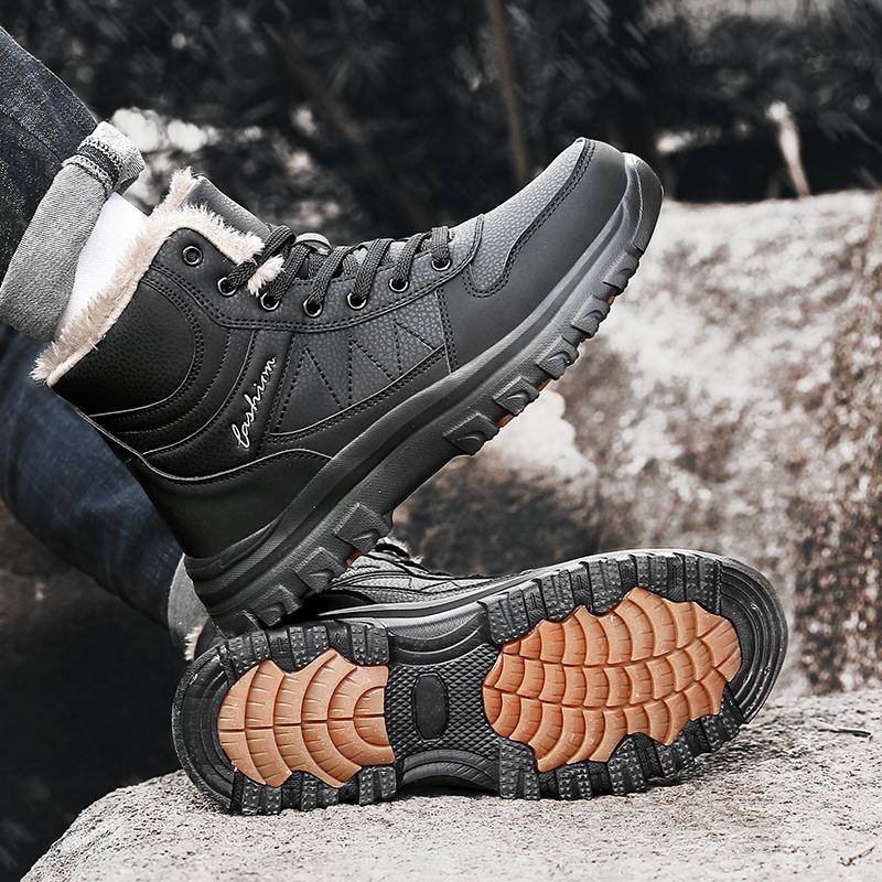 Обувь Мужские ботинки Мужские зимние уличные женские уличные ботинки Мужские зимние походные ботинки Ботильоны Водонепроницаемая мужская обувь Рабочая обувь Обувь
