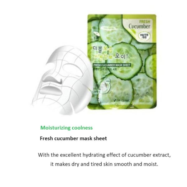 [3W CLINIC] Тканевая маска Fresh 23 мл 12 видов [10шт]