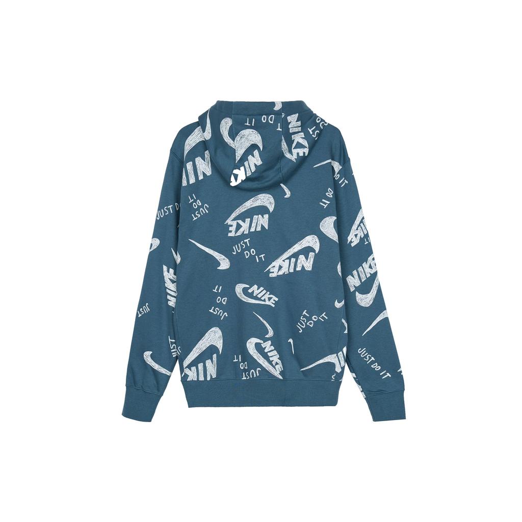 Nike Sportswear Club Pullover Hoodie Men Tops Grey Green CU4342-058