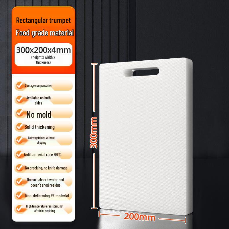 Antibacterial PE Plastic Cutting Board: Mold-Resistant Kitchen Chopping Board for Fruits & Vegetables