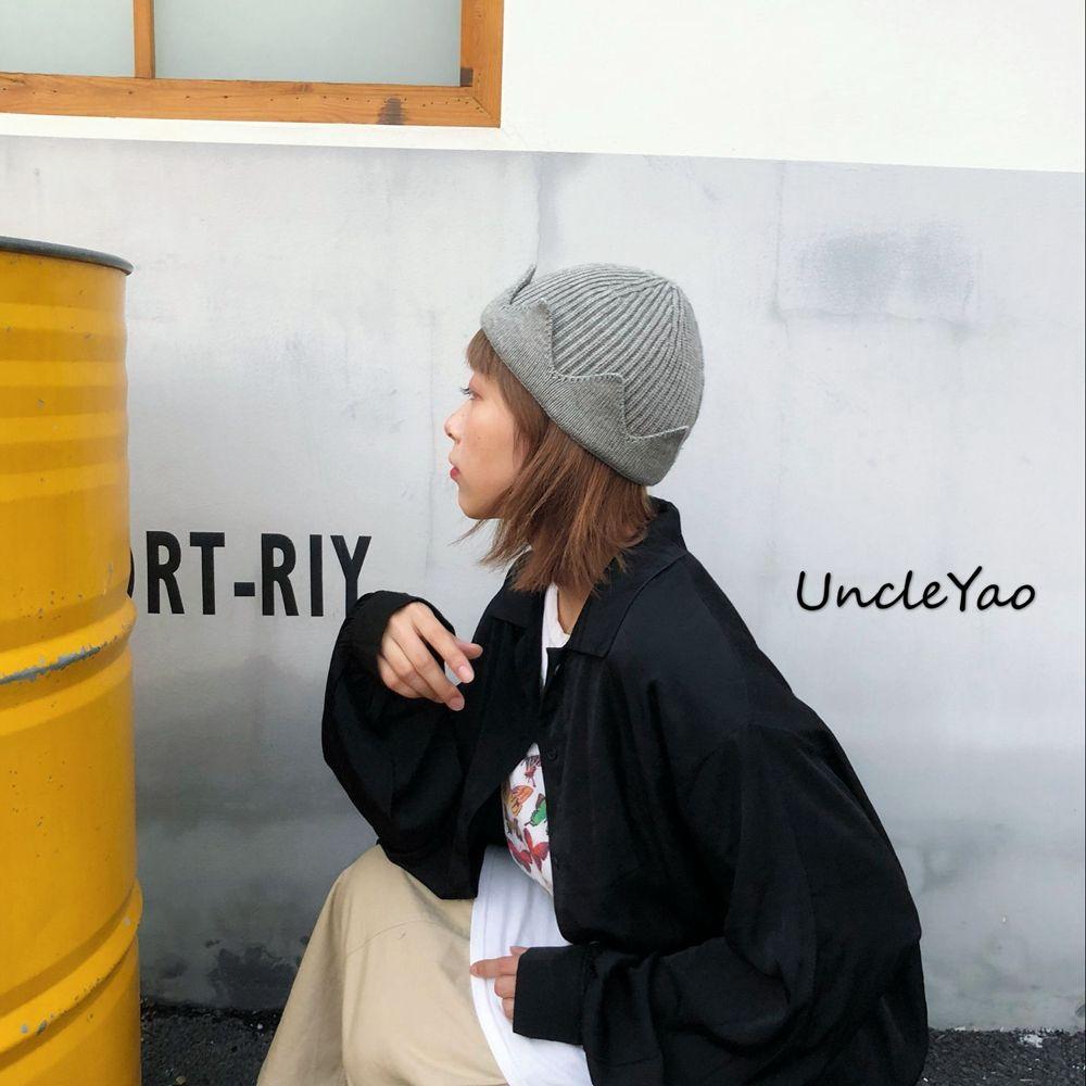 Winter Cloth Tag Skullies Cosplay Crown Wool Hat Knitted Hat Men Beanies Cap Korean Style Caps