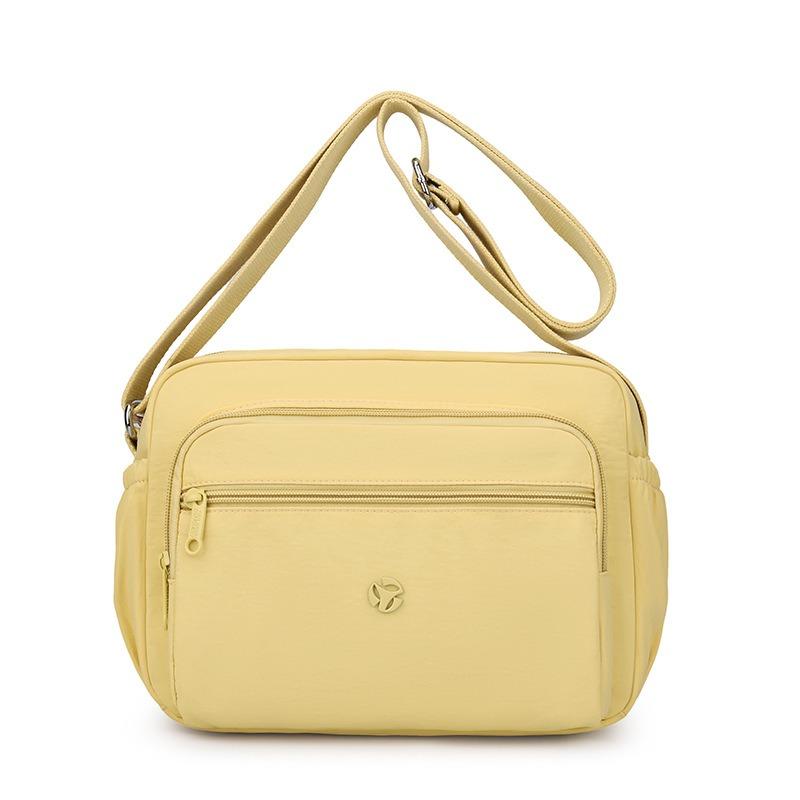 High Value Nylon Women's Bag Autumn New Solid Color Shoulder Messenger Bag Casual Mother Bag Multi-compartment Mobile Phone