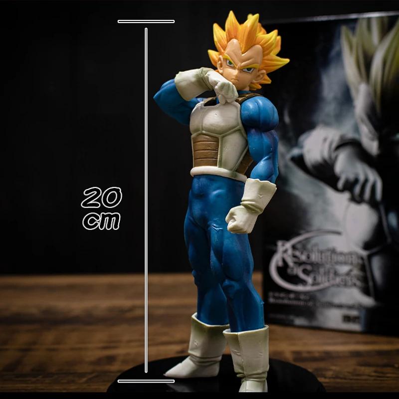 Bandai Dragon Ball 22 см Фигурка Сон Гоку Вегета Фигурка Супер Сайяна Аниме Коллекционные Фигурки для Детей DBZ Фигурка Действия Модель