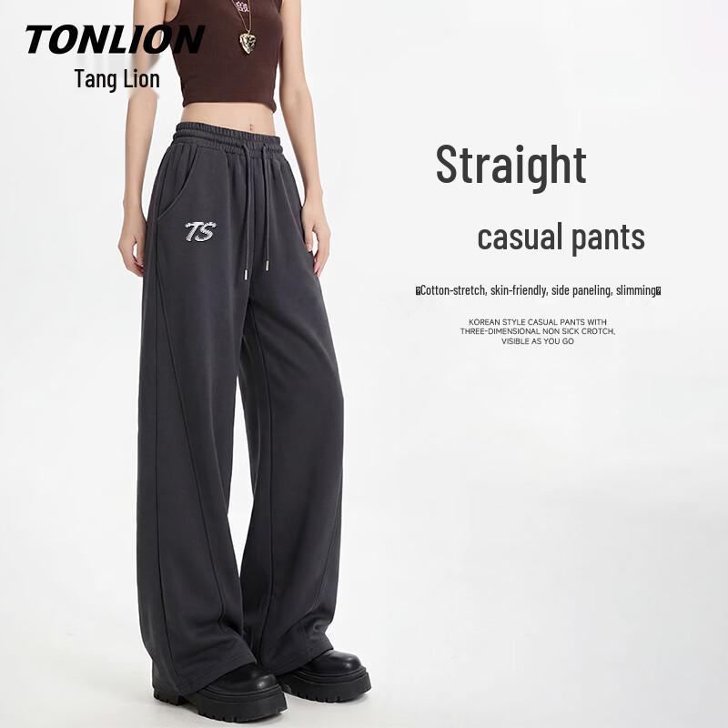 Женские прямые широкие спортивные штаны TonLion