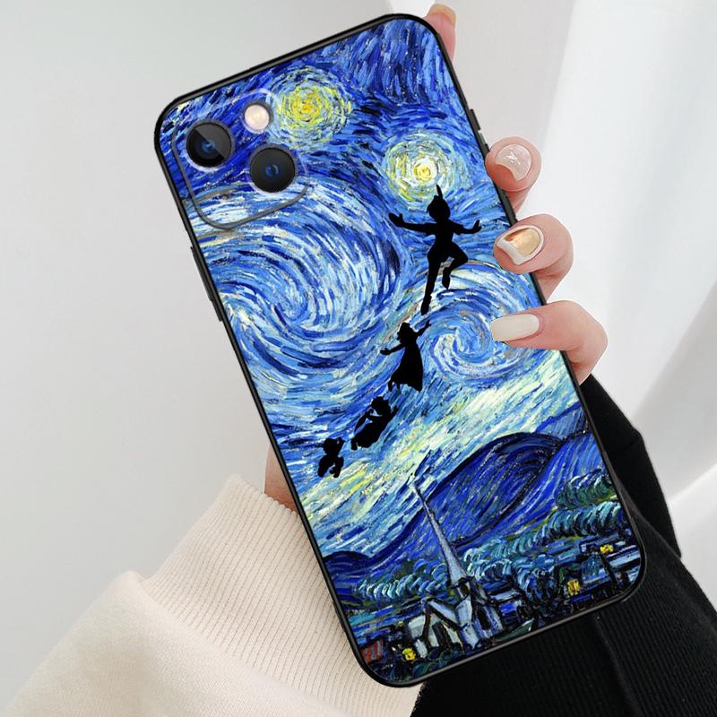 Чехол Van Gogh Звездная ночь Для iPhone 12 11 13 14 15 16 Pro Max Mini Чехол Для iPhone XR X XS Max Plus Чехол для телефона