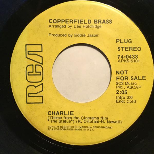7-дюймовая пластинка COPPERFIELD BRASS Charlie American Woman 740433 RCA Victor 1971 США Кантри/Фолк Б/у