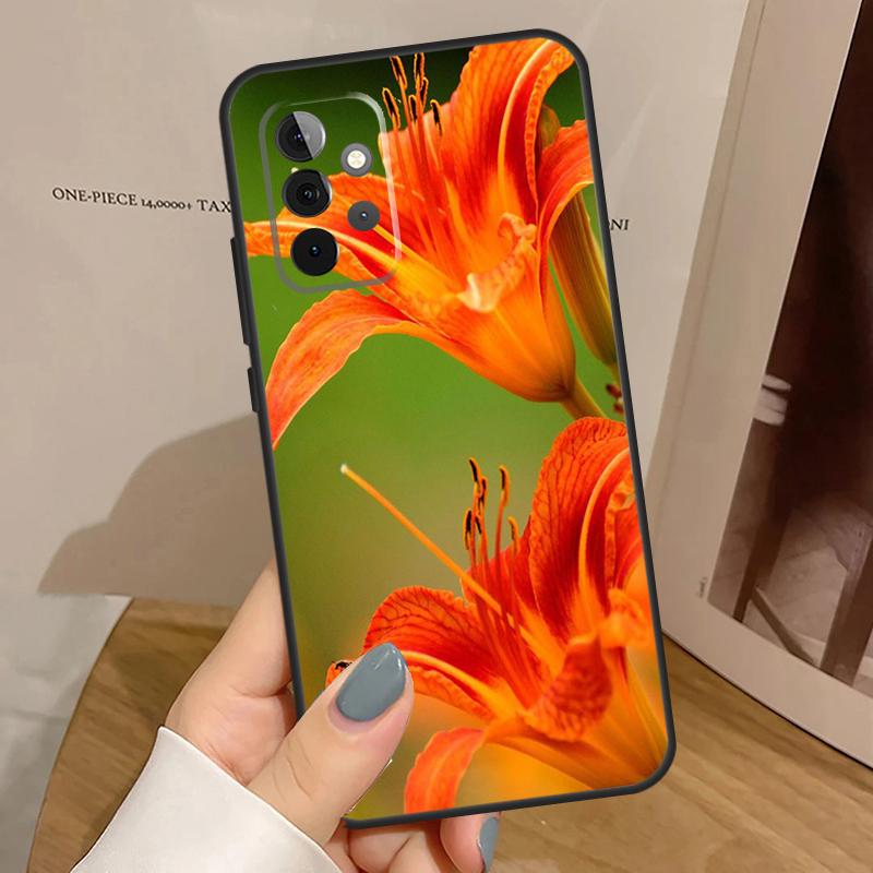 Цветная Цветочная Лилия Чехол Для Samsung Galaxy A15 A25 A35 A55 A52 A32 A12 A14 A34 A54 A51 A71 A53 A13 A33 Case