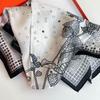 Minimalist Style Silk Scarf Women'S Spring Mulberry Silk Small Square Scarf High-End Decorative Scarf Medium Square Scarf