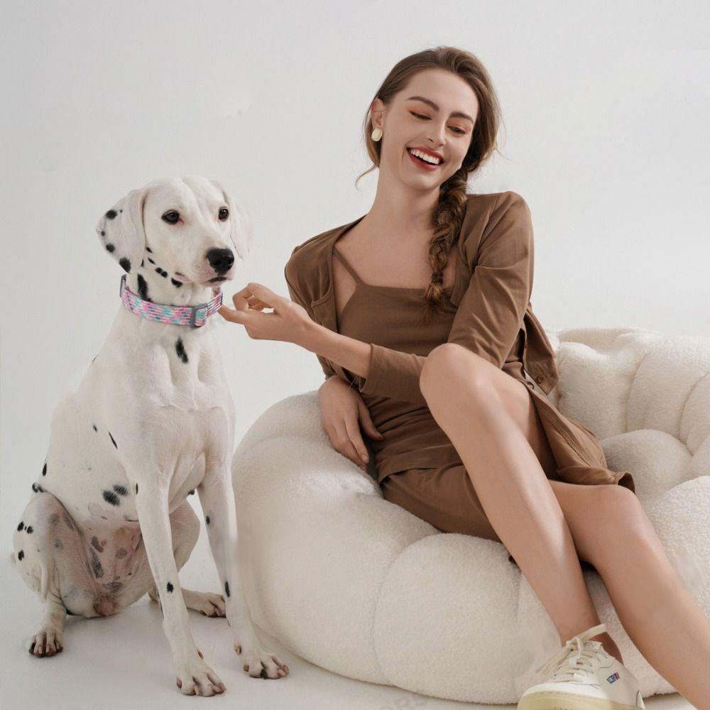 Светоотражающий ошейник для собак в ночное время Нейлоновые ошейники для кошек Аксессуары для домашних животных Ошейник для выгула собак Pet