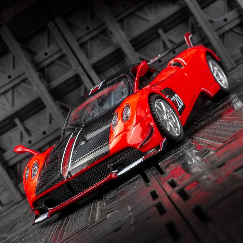 1/32 Модель суперкара Pagani BC из сплава, двери открываются со звуком и светом, украшения для автомобиля