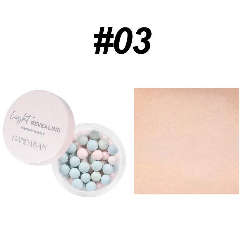 Новая концепция пятицветной фиксирующей пудры Bead Fixing Powder Oil Control Pearl Face Brightening Non-Massive Fixing Powder