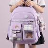 Schoolbags Children Elementary School Students Cute Plaid Girls Junior High School Students Backpacks