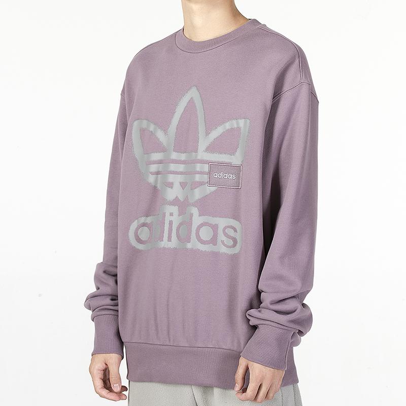 Adidas Originals Adi Color Sweatshirts Men's Purple Crew Neck Moderate Regular HS1997