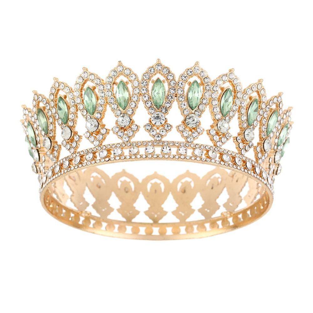 Европейская Принцесса Королева Диадема Королевские Диадемы Свадебные Короны Кристальная Полная Корона Топпер для Торта