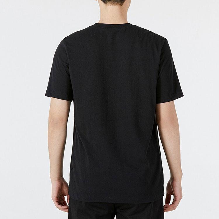 Nike Удобная повседневная футболка с круглым вырезом и мультяшным принтом, мужские топы, черные DN3004-010