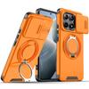 Магнитный металлический кольцевой держатель Бронированный чехол для Xiaomi Poco X6 Pro Redmi K70E Сдвижное окно Защита объектива ТПУ Пластиковая крышка для телефона