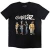 Gorillaz Unisex Adult Group Spray Logo T-Shirt