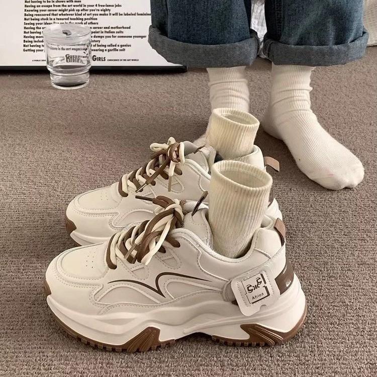 Обувь для папы, детская, весна и осень, новинка, толстая подошва, увеличивающая рост, универсальная, повседневная, студенческая обувь