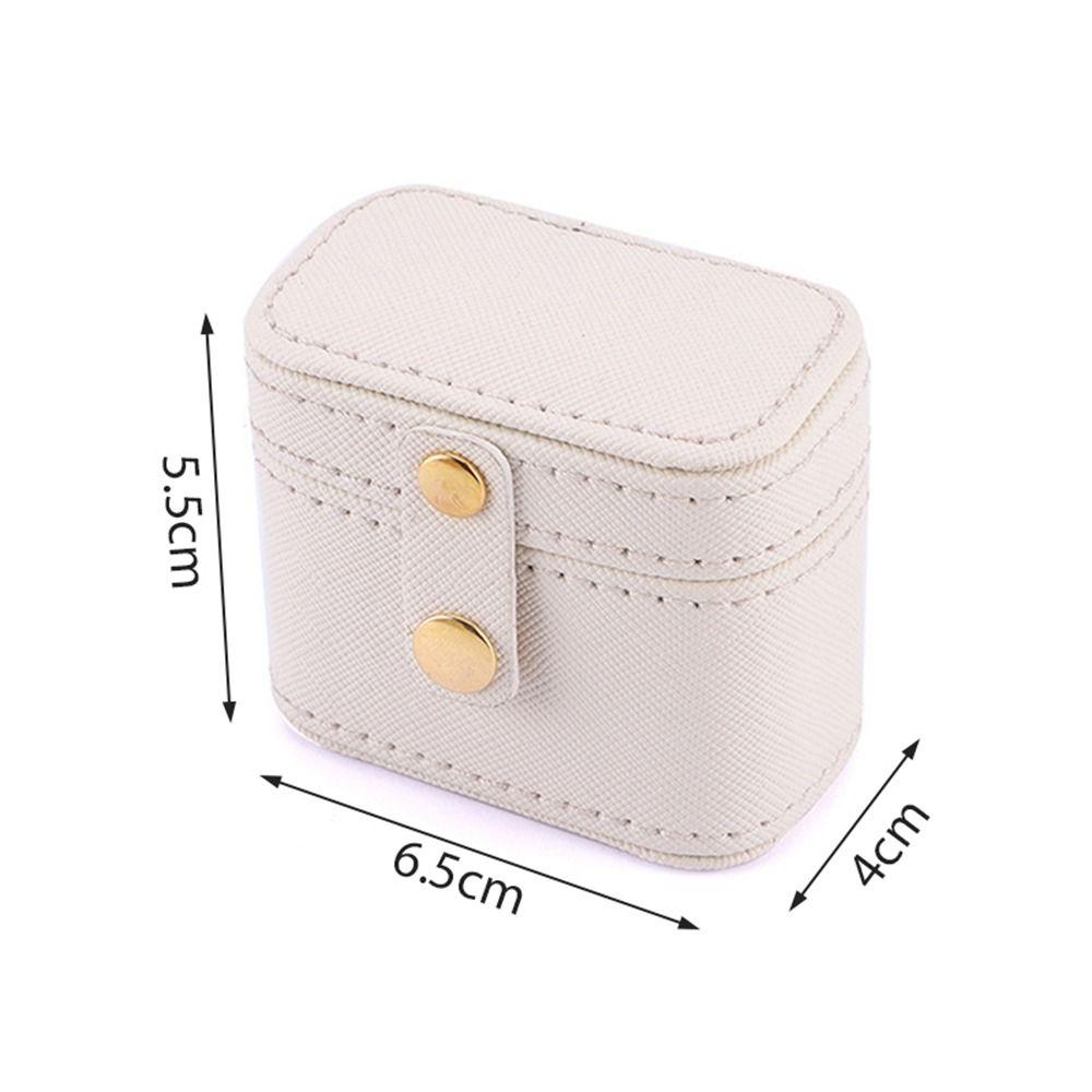 Holder PU Ring Packaging Earrings Jewelry Storage Ring Box Jewelry Display Case Jewelry Organizer