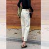Женские джинсы Off-White с высокой талией, свободные, на осень/зиму 2025, прямой крой, стиль "dad", на бархатной подкладке