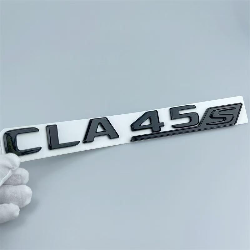 FFYE5 For Mercedes Benz CLA 45 S AMG C117 C118 CLA45S TURBO Car Trunk Badge Emblem Logo Sticker Letters Auto Accessories