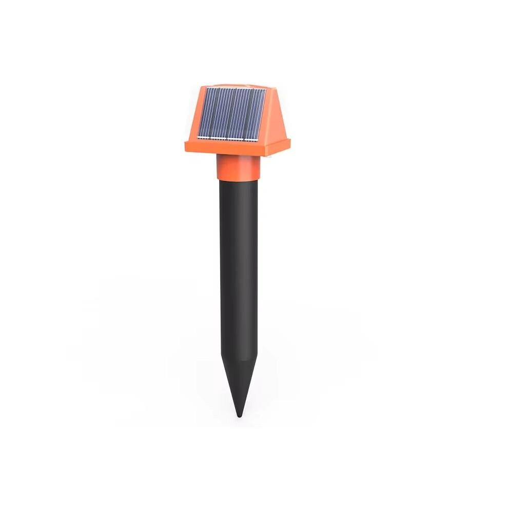 (1pcs) Solar Ultrasonic Animal Repeller Built-in LED Light buzzer Pulse Drive Away Moles Snakes Repellent For Garden Farm Orchard