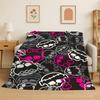 Soft Flannel Blanket M-Monster High Draculaura Vampire Super Comfortable Bedding Sofa Cover Home Decor Gift Teen Boys Girls