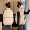 Down Cotton Vest Women's Loose Autumn and Winter Vest New Large Size Vest Thickened Short Coat Tide