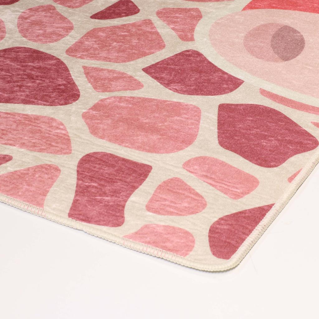 Children's Bedroom Rug 80x150 Cm Polyester Giraffe Ros
