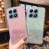 Для Xiaomi 14T Pro 14 T Shiny Bling Glitter Star Мягкий силиконовый прозрачный чехол для телефона Xiaomi Mi14T 14Tpro Gradient противоударный чехол