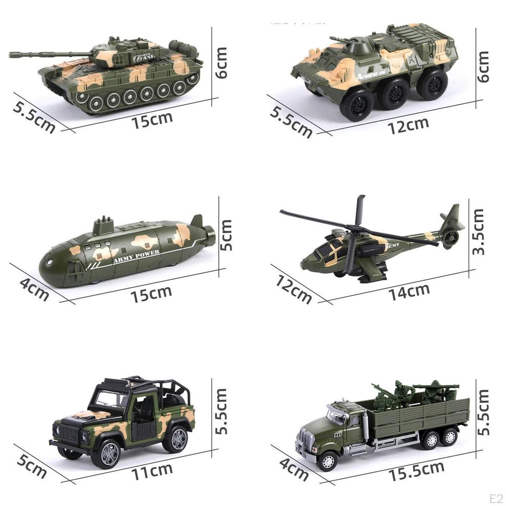 Set of 6 Realistic Toys for Kids Ages 3-7