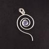 Iolite Gemstone 925 Sterling Silver Jewelry Handmade Antique Pendant For Gift PP-42-10