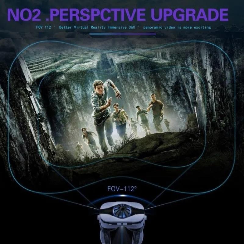Очки виртуальной реальности VR, 3D VR-устройство с креплением на голову, Умные очки-шлем, Иммерсивный мобильный видеоопыт
