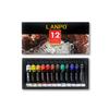 Acrylic Paint Set: 12 or 24 Colors In 12ml or 60ml, Waterproof, Hand-Painting DIY Kit