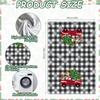 2 Pack Christmas Kitchen Towels and Dish Towels, 16 x 24 Inch Christmas Plaid Truck Tree Gnome Gift Box Absorbent Drying Cloth Tea for Cooking Baking