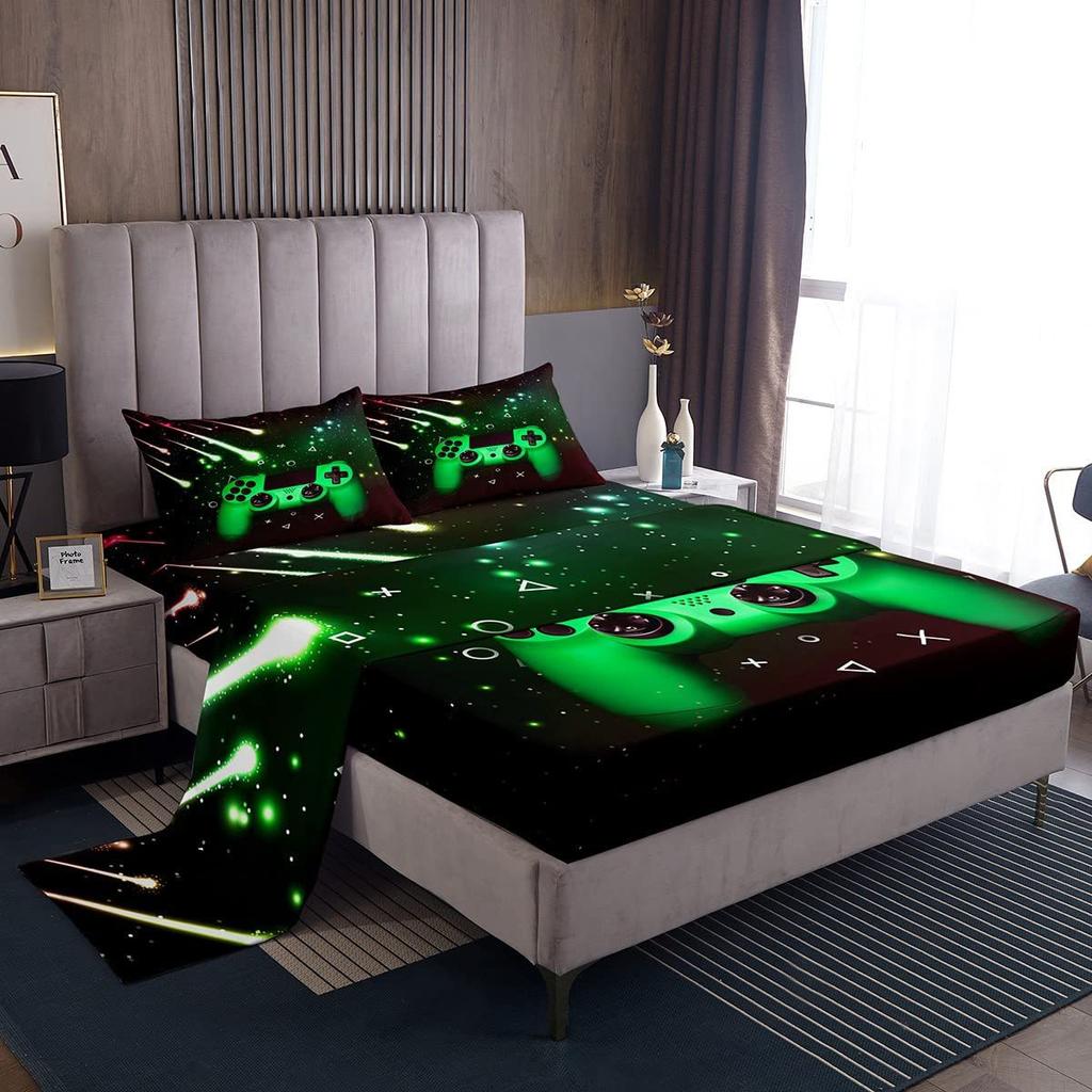 Color tie-dye swirl pattern bed hat four-piece bedding set bedroom dormitory bedding decoration