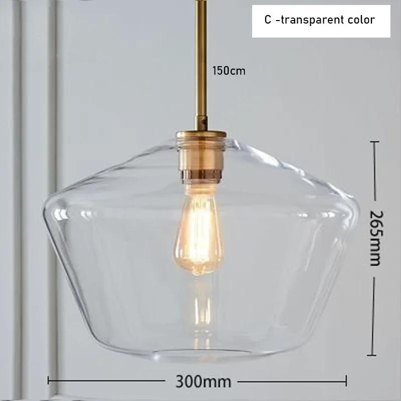 Nordic Modern Minimalist Glass Chandelier Coffee Shop, Restaurant Decoration, Electroplating Creative Bar Table Pendant Light