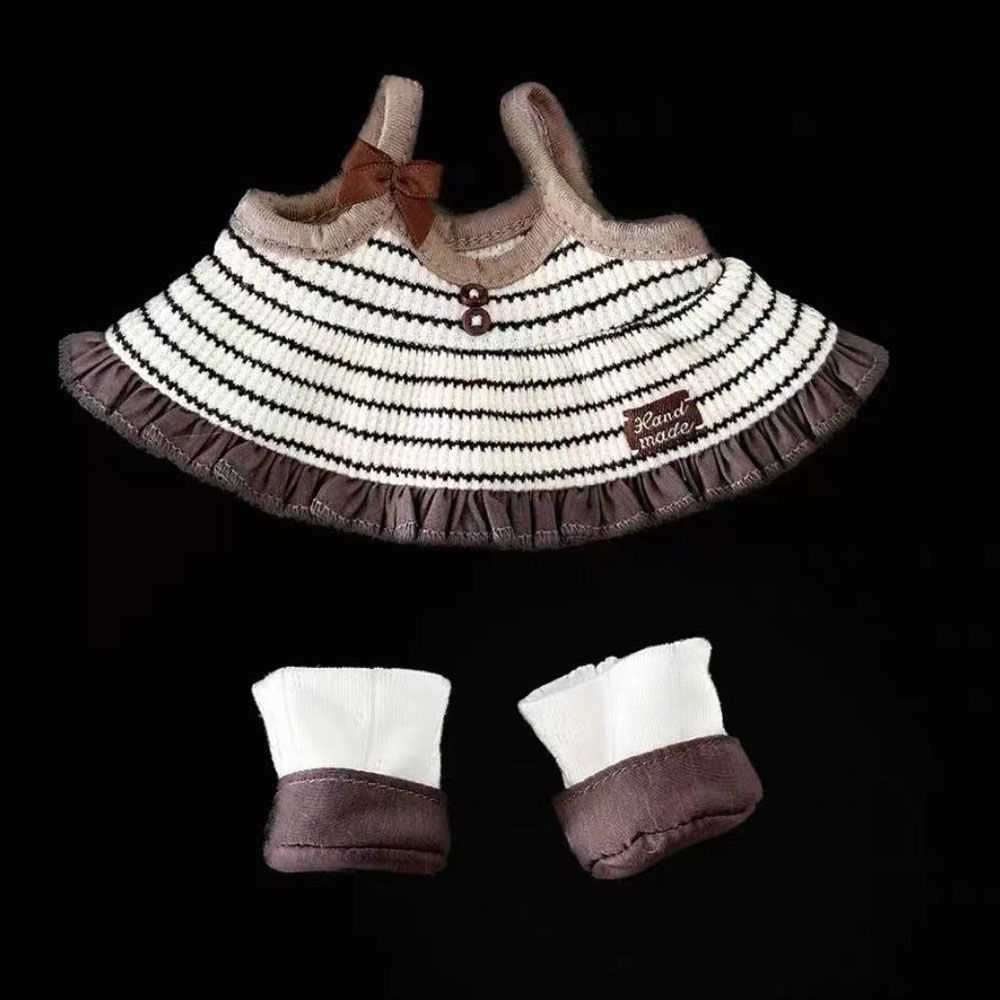 Dress-up 20CM Cotton Doll Clothes Cartoon Cotton Plush Dolls Skirt Plush Doll Clothes Kids Gift