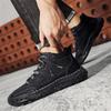Весна/ ОсеньМужские высокие повседневные кроссовки Ручная работа Кожаная обувь Большой размер 39-48