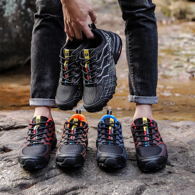 Новая весенне-летняя мужская и женская уличная повседневная обувь, модные низкие кроссовки для альпинизма, обувь для полевых тренировок, обувь большого размера из сетки