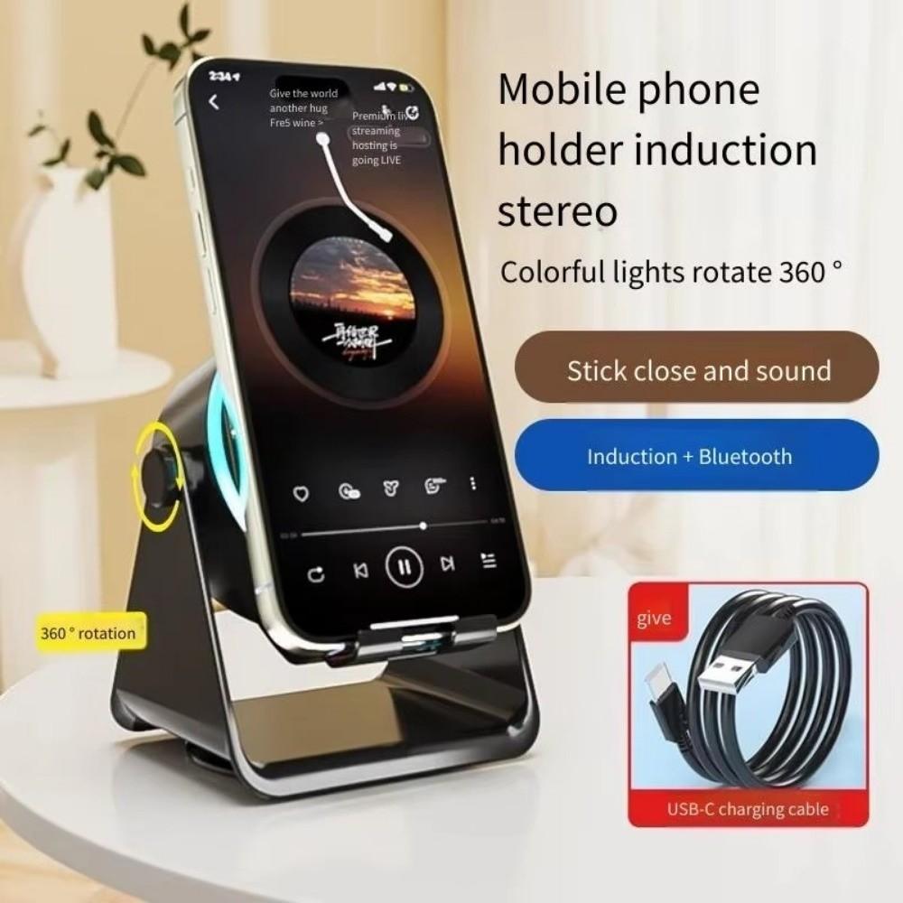 Wireless Wireless Induction Audio Magnetic Magnetic Bluetooth Speaker Desktop Tablet Bracket