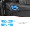 Декоративные накладки на ручки внутренних дверей (чаши) для Dodge Charger 2011+ Светло-синие