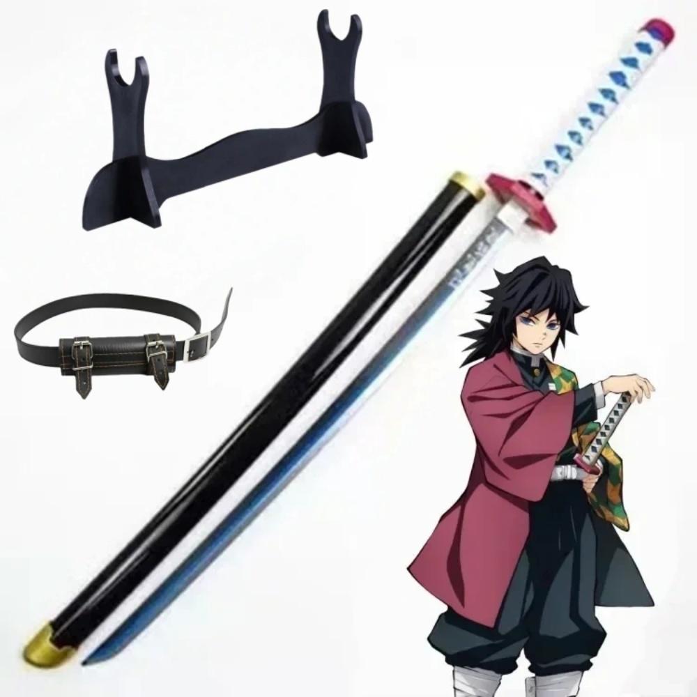 40-дюймовая Аниме Клинок Истребителя Демонов Kimetsu No Yaiba Мицури Косплей Меч Нож Ниндзя Реальный Размер Японская Катана Самурайский Сабля Подарок